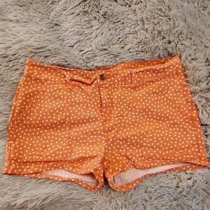 Cute orange and white polka dotted Splendid shorts